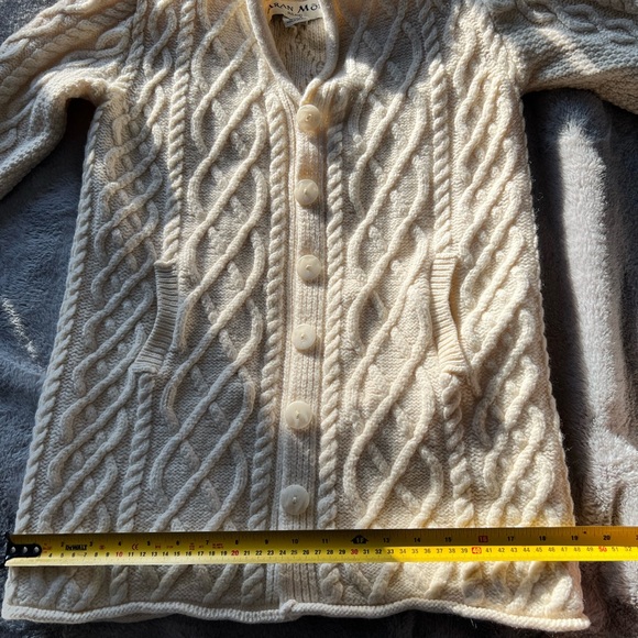 Aran Mõr Ireland | Merino Wool | Button cardigan sweater NWOT - Picture 5 of 10